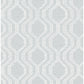 Burton Pewter Modern Ogee Wallpaper