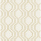 Burton Gold Modern Ogee Wallpaper