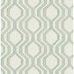 Burton Green Modern Ogee Wallpaper