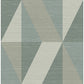 Winslow Green Geometric Faux Grasscloth Wallpaper