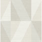 Winslow Bone Geometric Faux Grasscloth Wallpaper