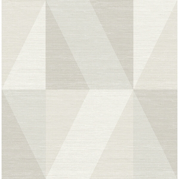 Winslow Bone Geometric Faux Grasscloth Wallpaper