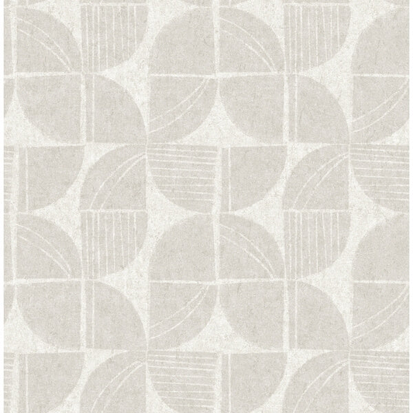 Baxter Bone Semicircle Mosaic Wallpaper