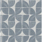 Baxter Denim Semicircle Mosaic Wallpaper