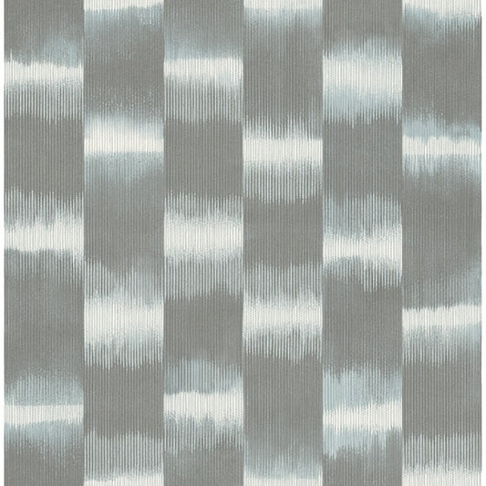 Baldwin Slate Shibori Stripe Wallpaper