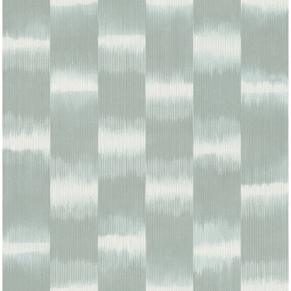 Baldwin Teal Shibori Stripe Wallpaper