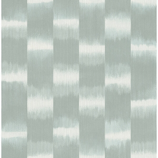 Baldwin Teal Shibori Stripe Wallpaper
