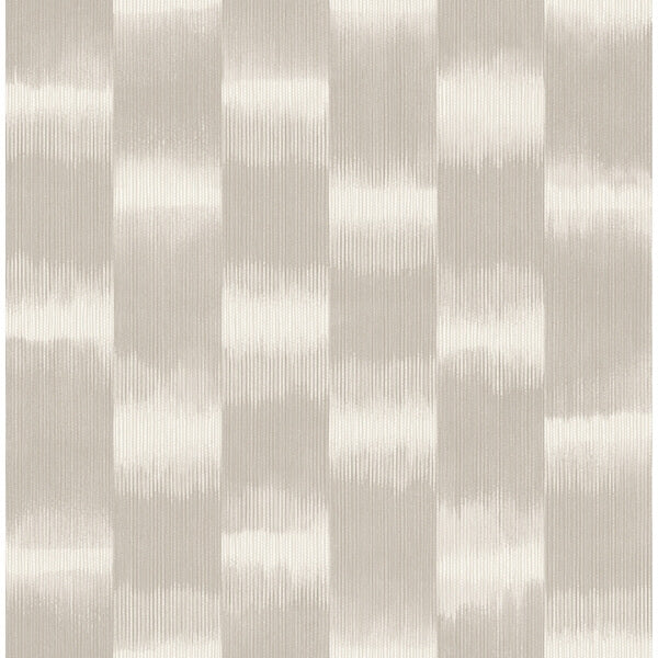 Baldwin Taupe Shibori Stripe Wallpaper