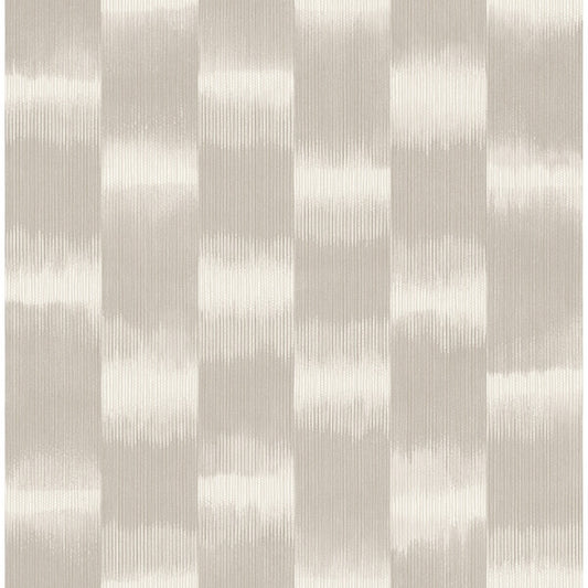 Baldwin Taupe Shibori Stripe Wallpaper