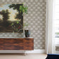 Baldwin Taupe Shibori Stripe Wallpaper