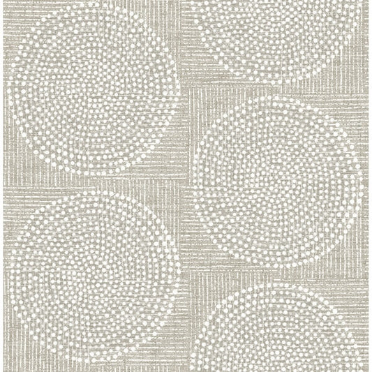 Salma Beige Medallion Wallpaper