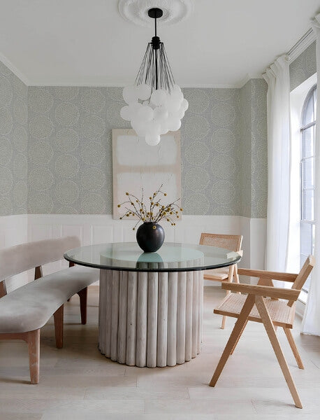 Salma Grey Medallion Wallpaper