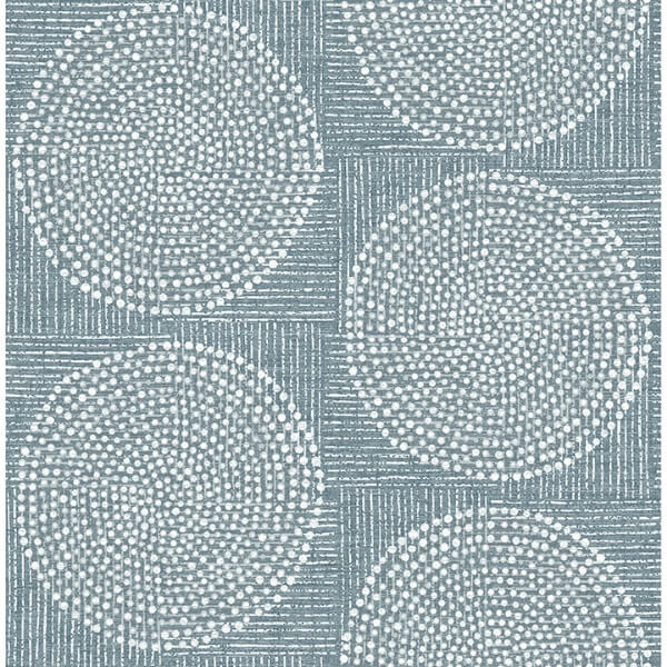 Salma Denim Medallion Wallpaper