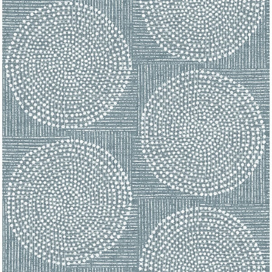 Salma Denim Medallion Wallpaper