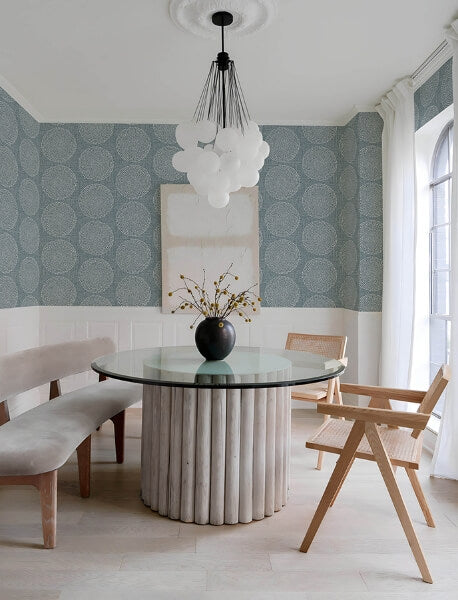 Salma Denim Medallion Wallpaper