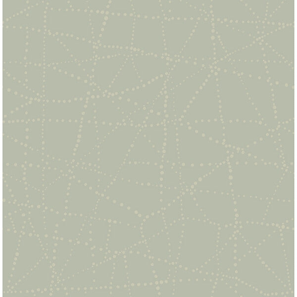 Alcott Sage Dotted Wallpaper