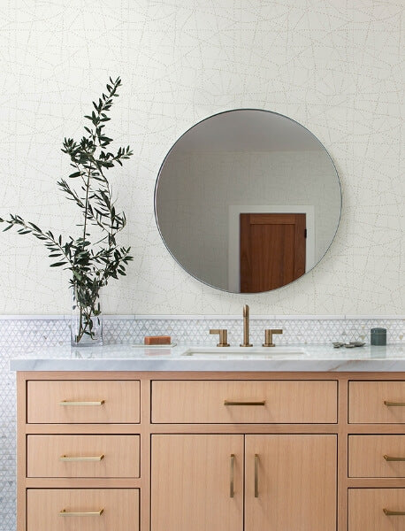 Alcott Ivory Dotted Wallpaper