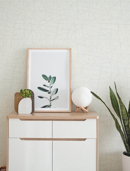 Alcott Ivory Dotted Wallpaper