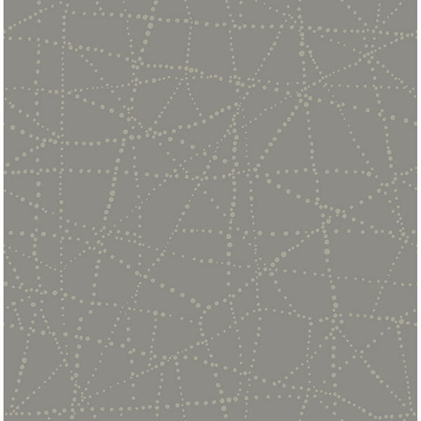Alcott Charcoal Dotted Wallpaper