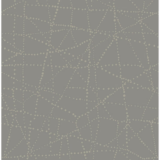 Alcott Charcoal Dotted Wallpaper