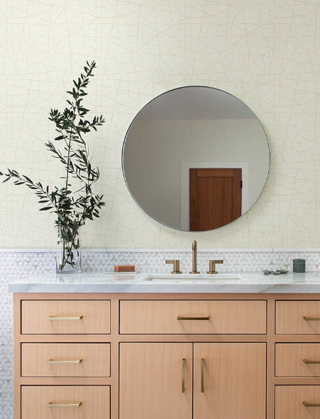 Alcott Cream Dotted Wallpaper