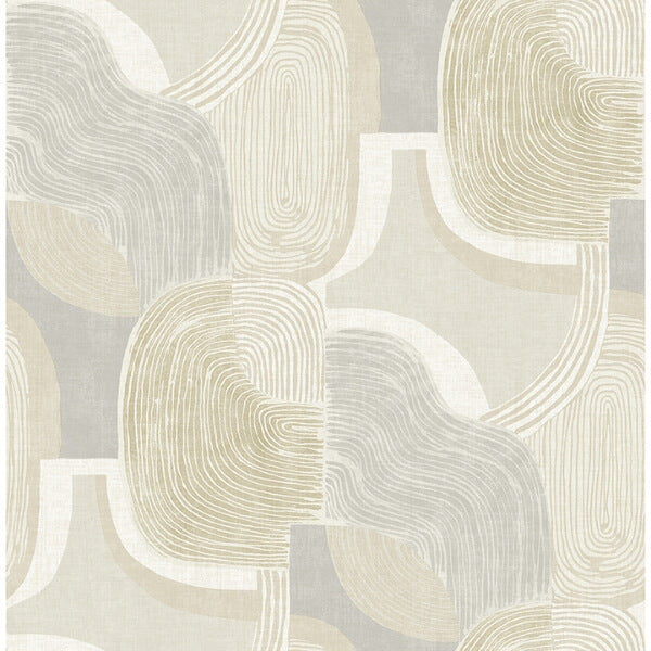 Hollace Honey Geometric Wallpaper