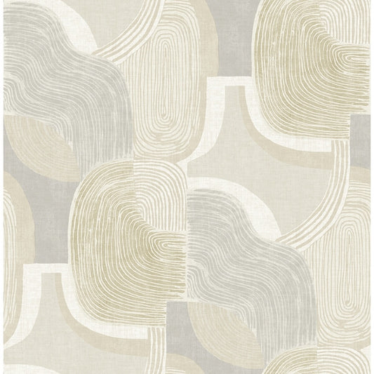 Hollace Honey Geometric Wallpaper