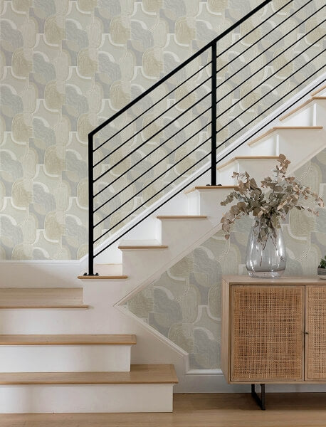 Hollace Honey Geometric Wallpaper