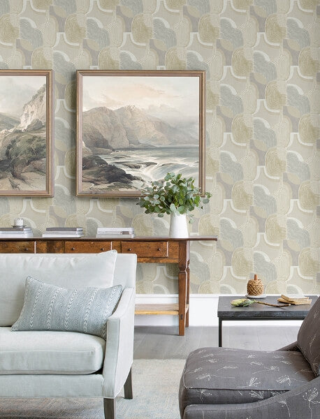 Hollace Honey Geometric Wallpaper