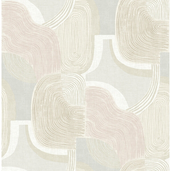 Hollace Mauve Geometric Wallpaper