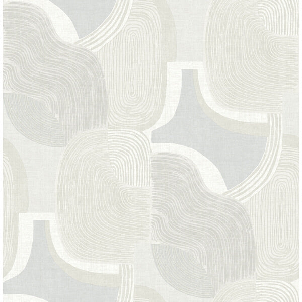 Hollace Sky Blue Geometric Wallpaper
