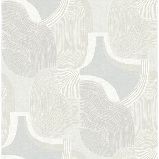 Hollace Sky Blue Geometric Wallpaper