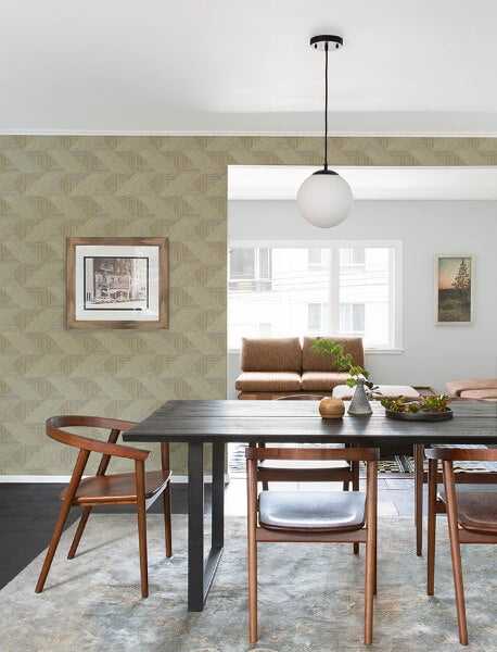 Presley Coffee Tessellation Wallpaper