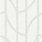 Harlow Silver Curved Contours Wallpaper
