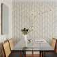 Harlow Gold Curved Contours Wallpaper