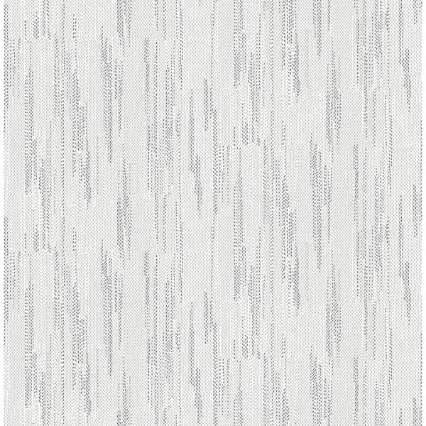 Baris Charcoal Stipple Stripe Wallpaper