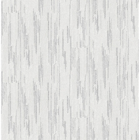 Baris Charcoal Stipple Stripe Wallpaper