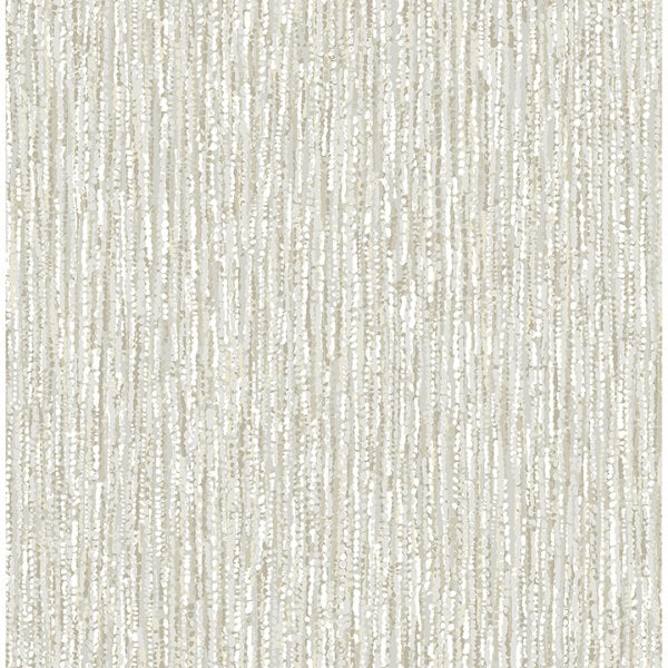 Corliss Neutral Beaded Strands Wallpaper