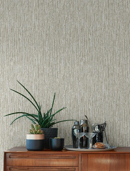 Corliss Neutral Beaded Strands Wallpaper