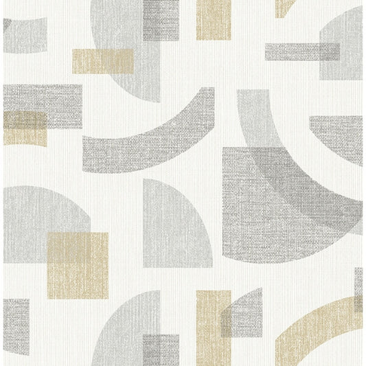 Fulton Gold Shapes Wallpaper