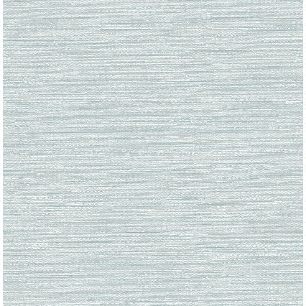 Sheehan Light Blue Faux Grasscloth Wallpaper