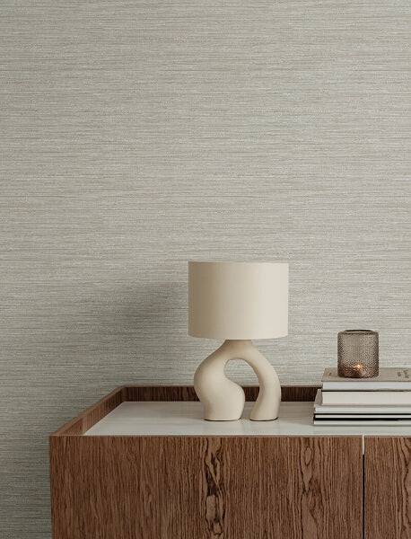 Sheehan Neutral Faux Grasscloth Wallpaper