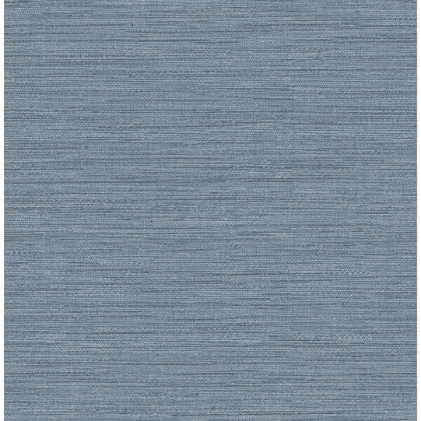 Sheehan Denim Faux Grasscloth Wallpaper