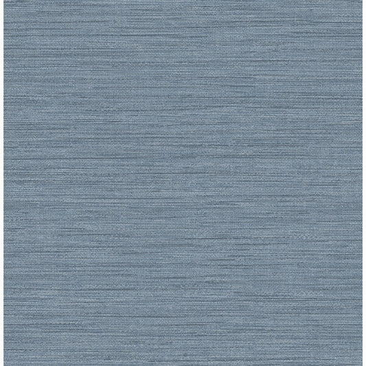 Sheehan Denim Faux Grasscloth Wallpaper