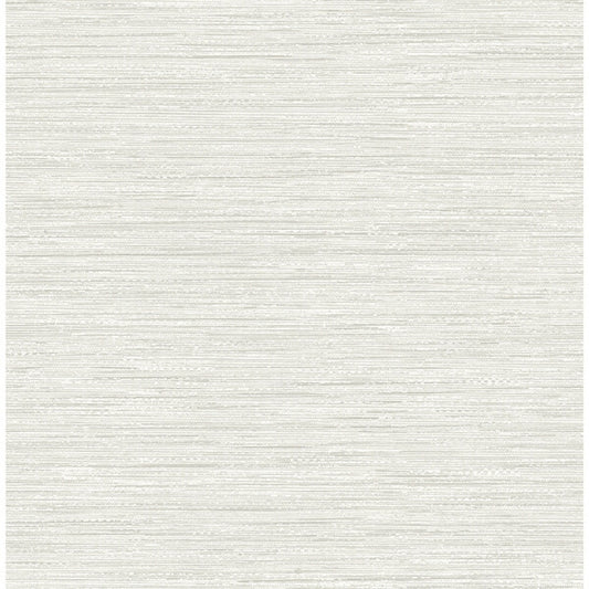 Sheehan Silver Faux Grasscloth Wallpaper