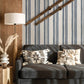 Loom Spun Indigo Wallpaper