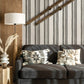 Loom Spun Charcoal Wallpaper