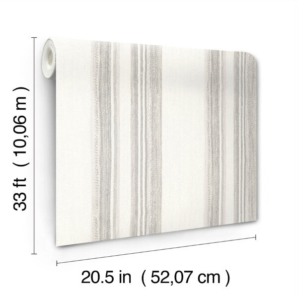 Loom Spun Grey Wallpaper
