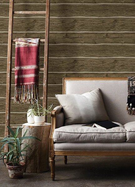 Lodgepole Dark Brown Wallpaper