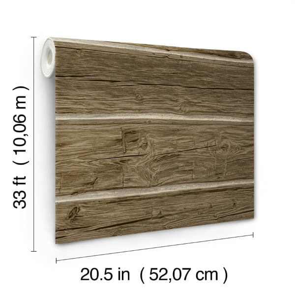 Lodgepole Dark Brown Wallpaper